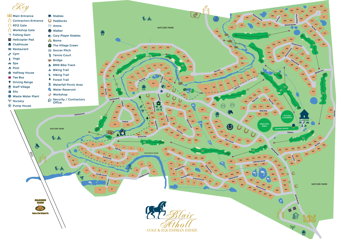 Vintage Map of Blair Atholl Estate